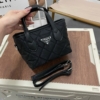 Túi Giỏ Xách Nữ Prada Mini Black Màu Đen 8 Túi Giỏ Xách Nữ Prada Màu Đen