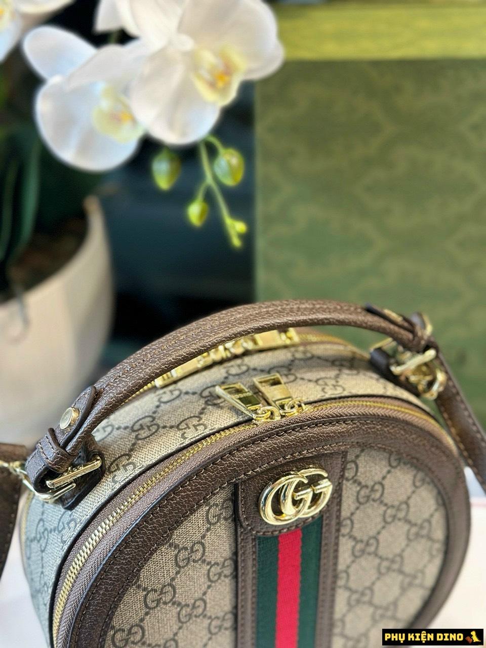 Túi Gucci Ophidia GG Round Shoulder Bag 6 Túi Gucci Ophidia GG Hình Tròn