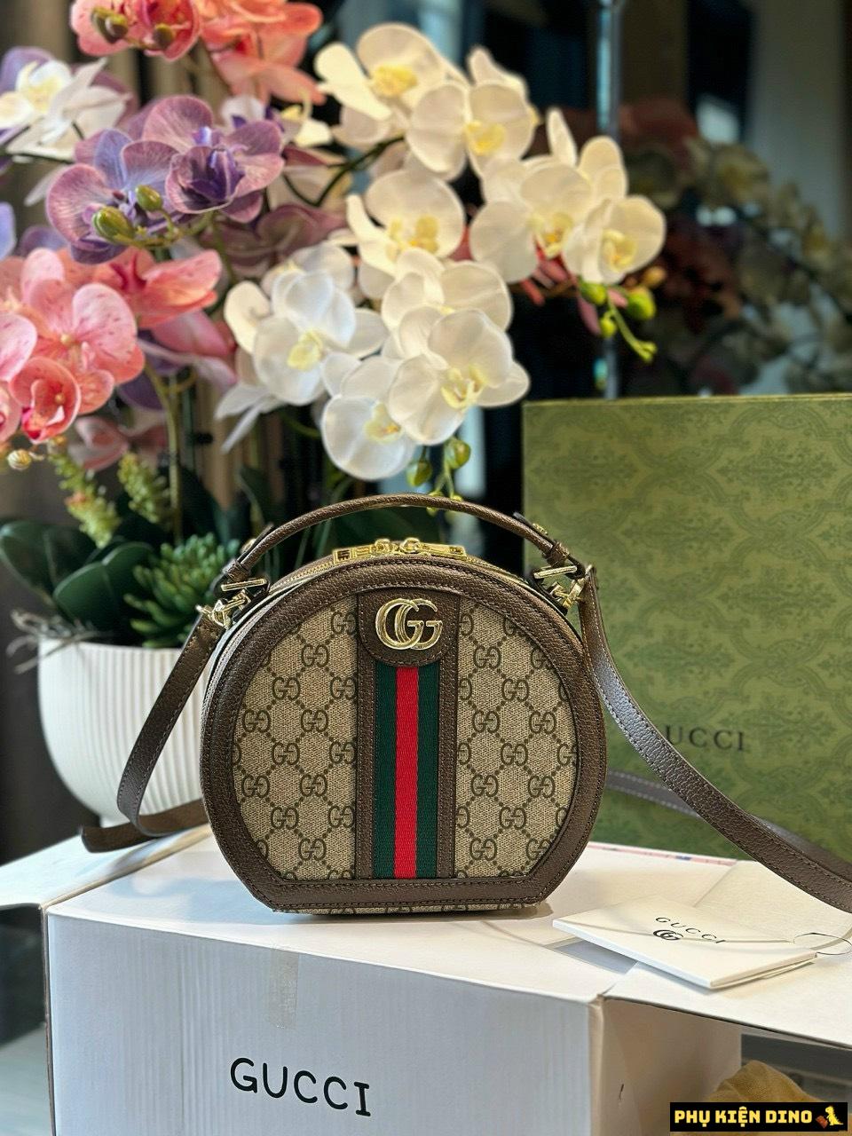 Túi Gucci Ophidia GG Round Shoulder Bag
