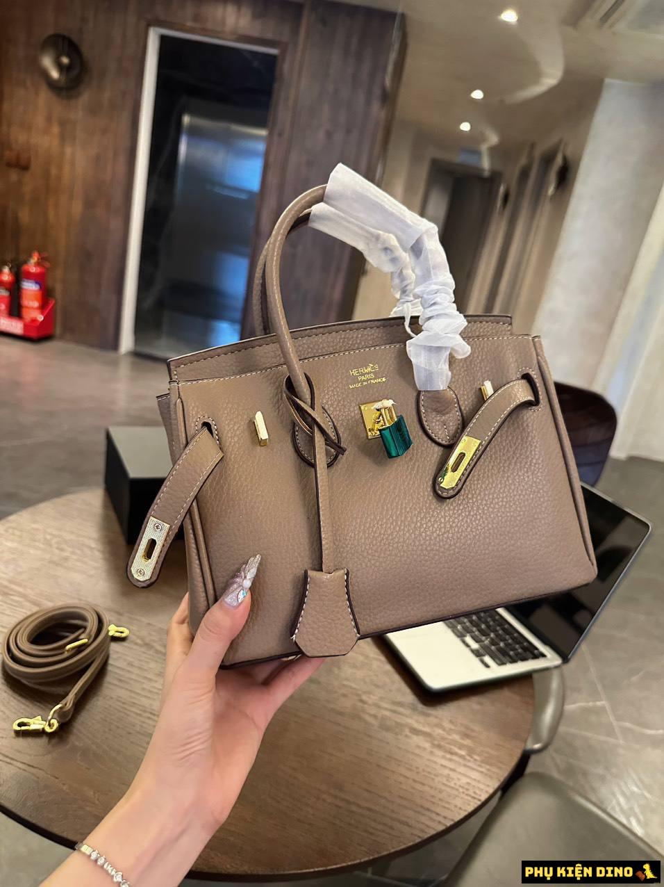 Túi Hermes Birkin Size 25 Da Đẹp Màu Đen Nâu 10 Túi Hermes Birkin Brown Size 25