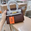 Túi Hermes Birkin Ebone Togo Đỏ Rượu Size 21 và Size 25 15 Túi Hermes Birkin Đỏ Mận Size 21