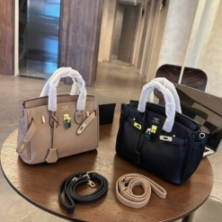 Túi Hermes Birkin Size 25 Da Đẹp Màu Đen Nâu