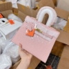 Túi Hermes Da Rắn Cao Cấp Size 25 Trắng Đen Hồng Kem 11 Túi Hermes Da Rắn Cao Cấp Size 25 Màu Hồng