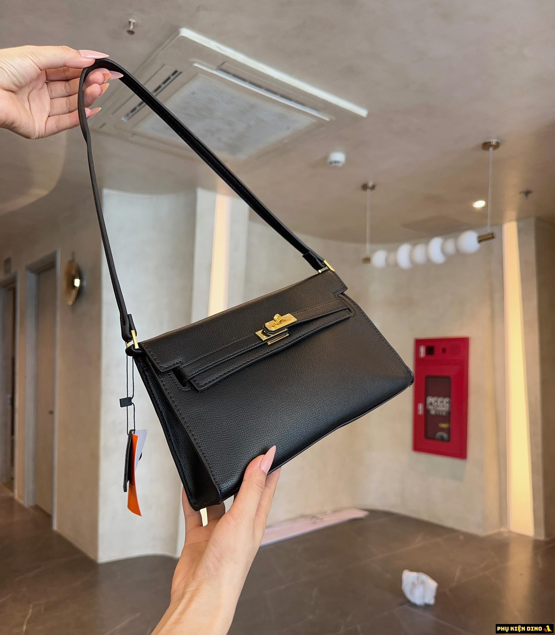 Túi Hermes Kelly Size 22 Trắng Đen Đỏ Đô 12 Túi Hermes Kelly Size 22 Black
