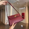 Túi Hermes Kelly Size 22 Trắng Đen Đỏ Đô 21 Túi Hermes Kelly Size 22 Đỏ Rượu