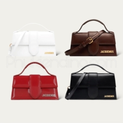 Túi Jacquemus Form Dài Vuông 4 Màu Trắng Đen Đỏ Nâu