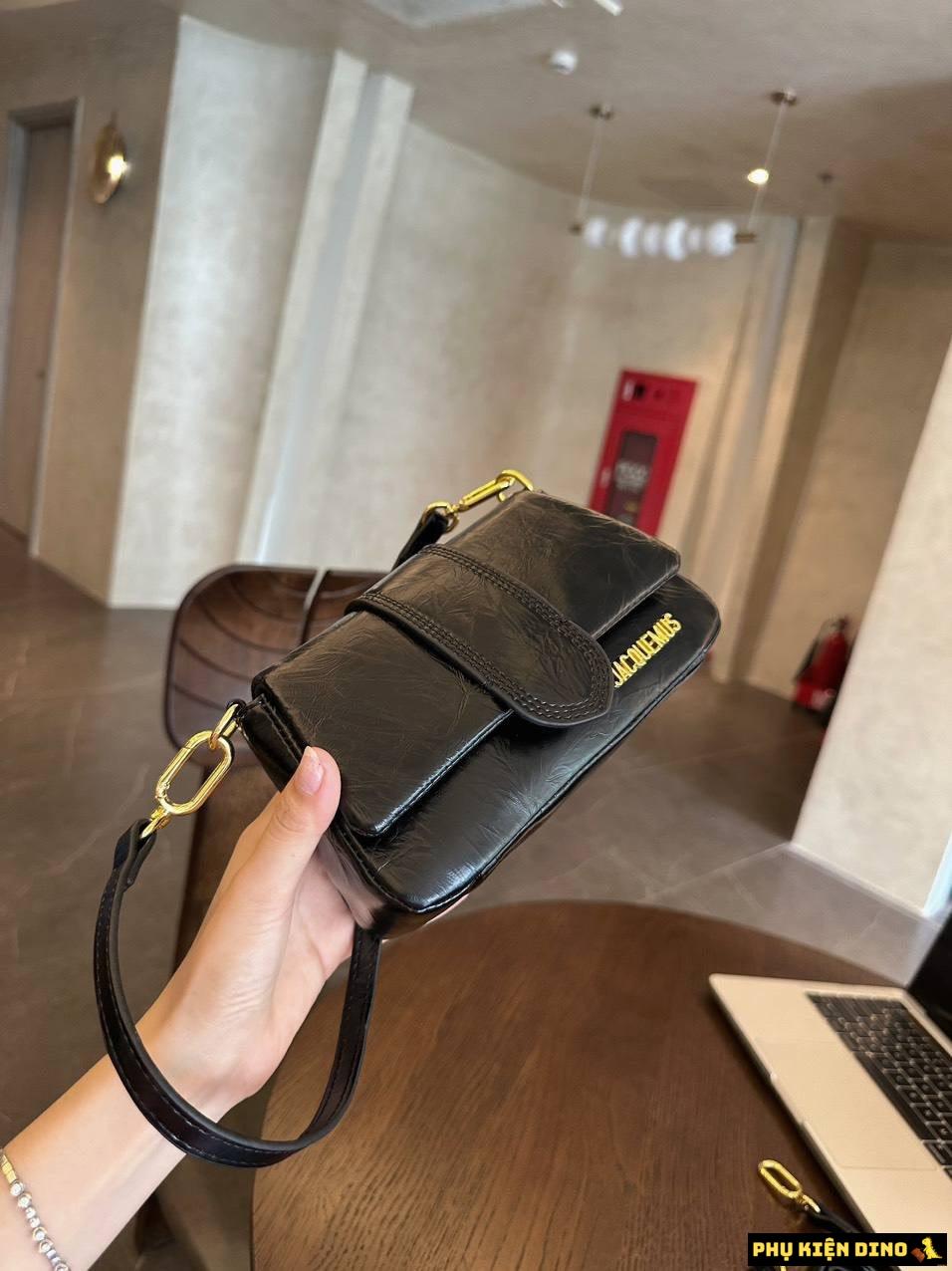 Túi Xách Tay Nữ Jacquemus Le Grand Bambino Đen Nâu Kem 6 Túi Jacquemus Size 21