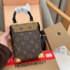 Túi Louis Vuitton Camera Box Bag Reverse Monogram Canvas M82509 11 Túi Louis Vuitton LV Camera Nâu Đen
