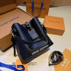 Túi LV Louis Vuitton Leather Neonoe Size 20 Xước Đen