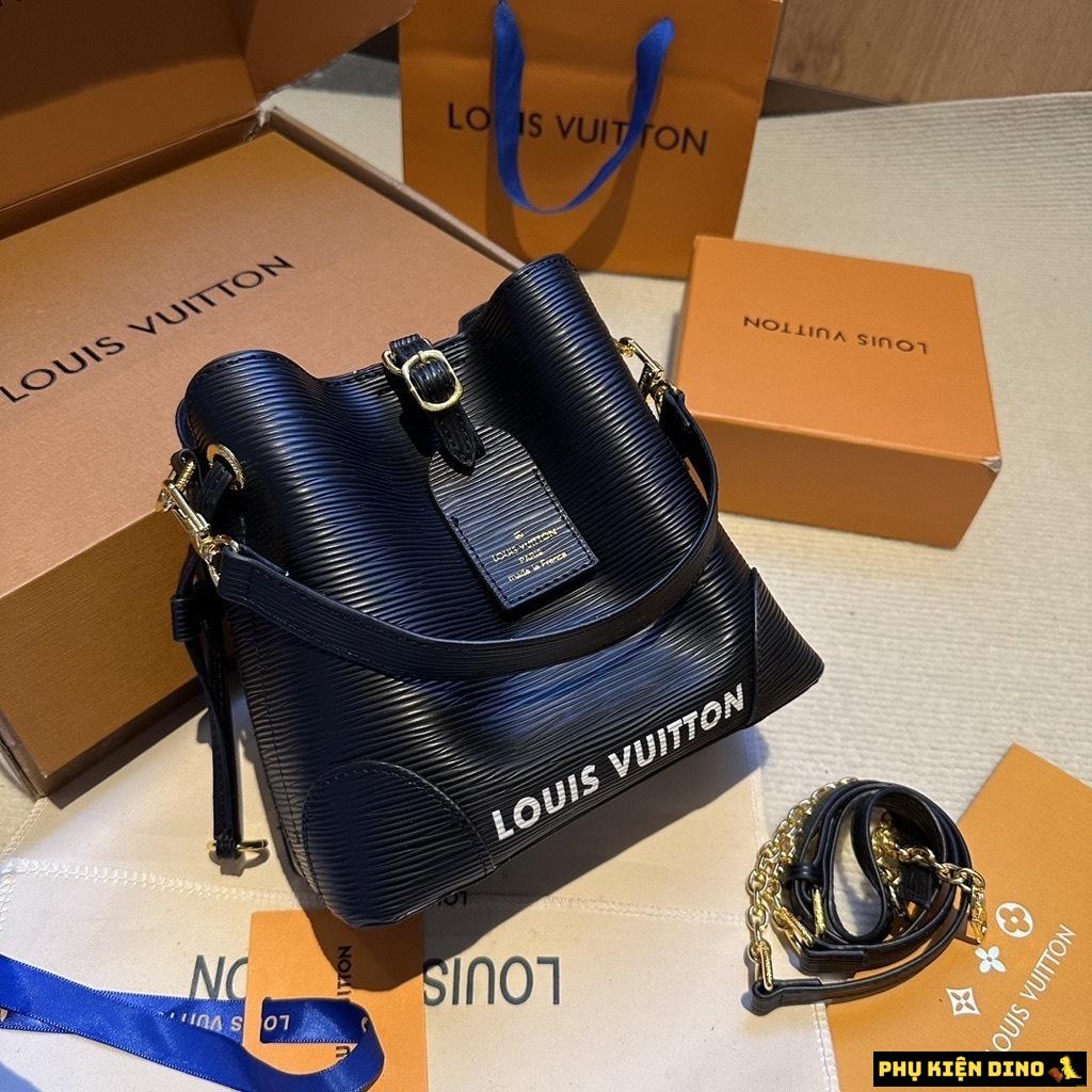 Túi LV Louis Vuitton Leather Neonoe Size 20 Xước Đen Nâu 1 Túi LV Louis Vuitton Leather Neonoe Size 20 Xước Đen