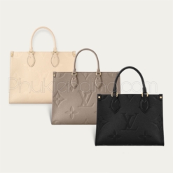 Túi LV Louis Vuitton Onthego Tote Bag 5 Màu Đen Nâu Kem Trắng Xám