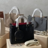 Túi LV Louis Vuitton Onthego Tote Bag 5 Màu Đen Nâu Kem Trắng Xám 11 Túi LV Louis Vuitton Onthego Tote Bag Màu Đen