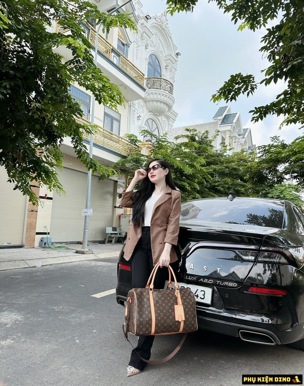 Túi Trống Du Lịch Louis Vuitton LV Monogram Nâu Size 50 8 Túi LV Màu Nâu Size 50