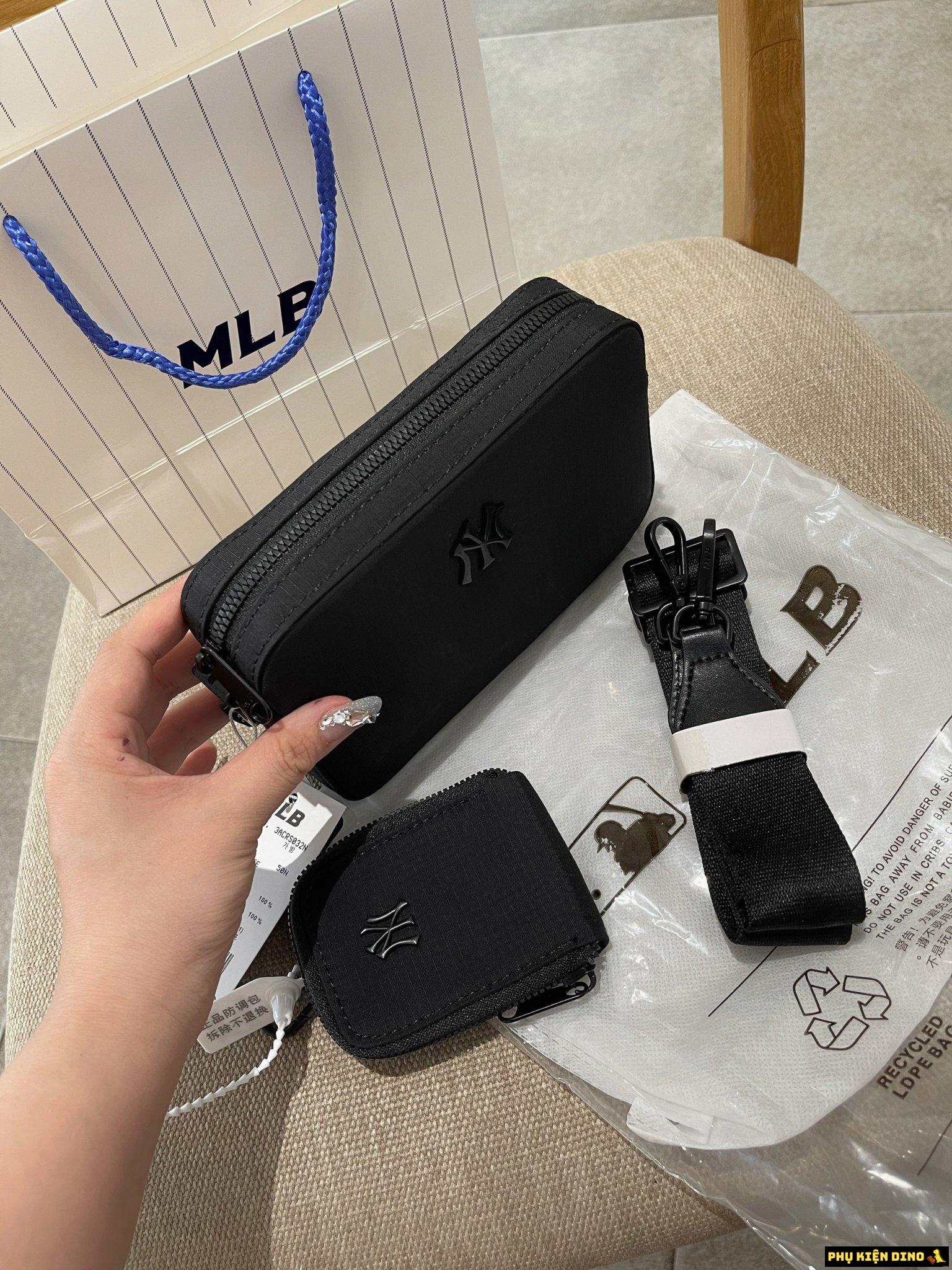 Túi Đeo Chéo MLB Ripstop Nylon NY Yankees Black 32BGDJ111-50L 9 Túi MLB Unisex Màu Đen