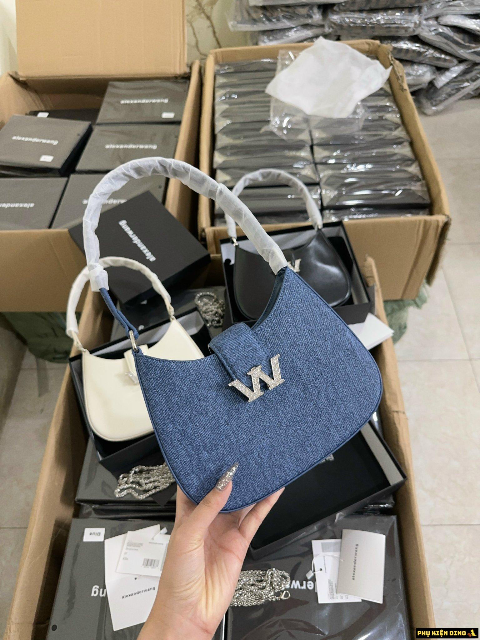 Túi Nữ Alexander Wang W Legacy Small Hobo Denim Blue 20223R02T486 4 Túi Nữ Alexander Wang W Legacy Small Hobo Denim Blue