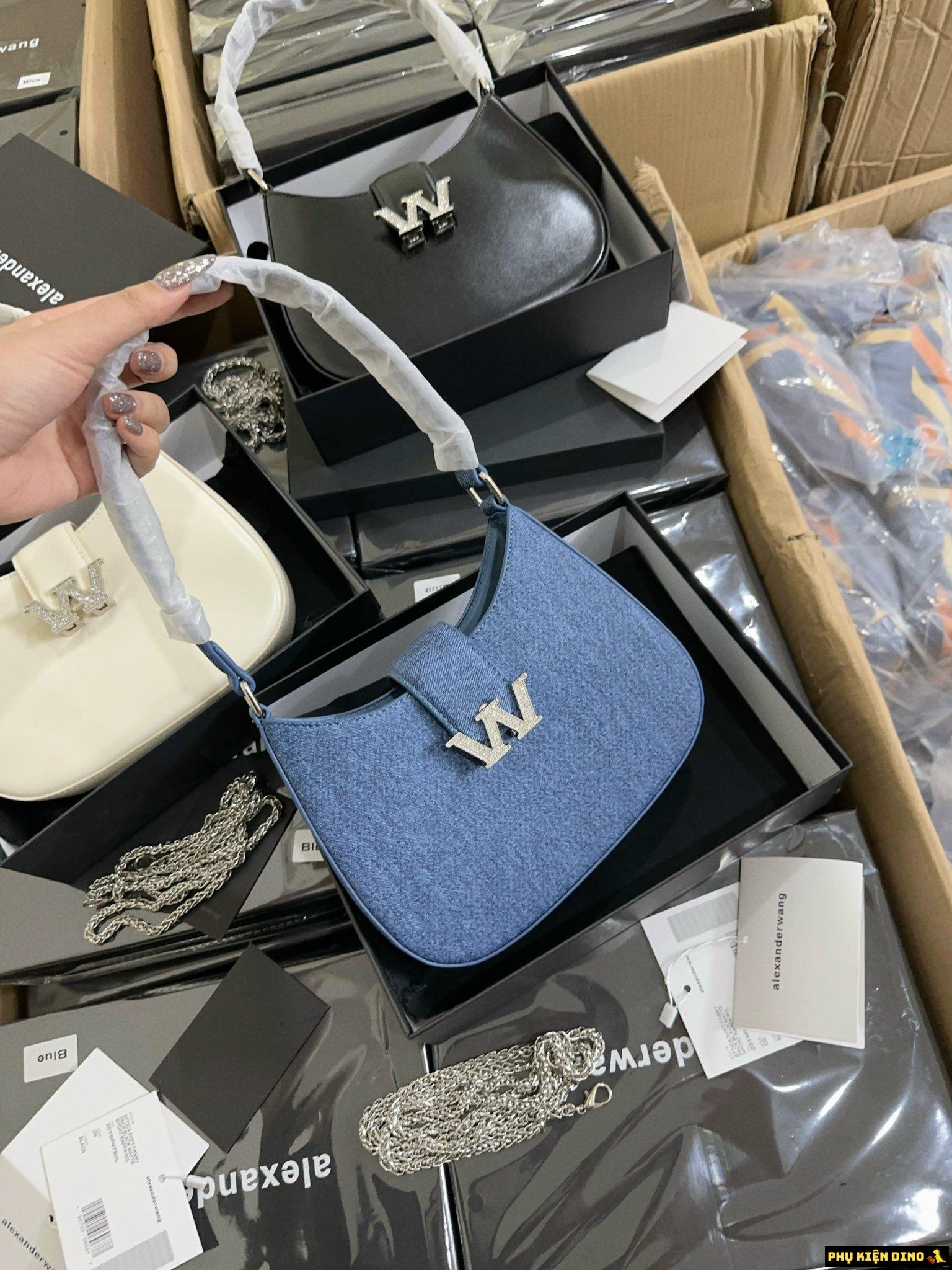 Túi Nữ Alexander Wang W Legacy Small Hobo Denim Blue 20223R02T486 5 Túi Nữ Alexander Wang W Xanh Denim