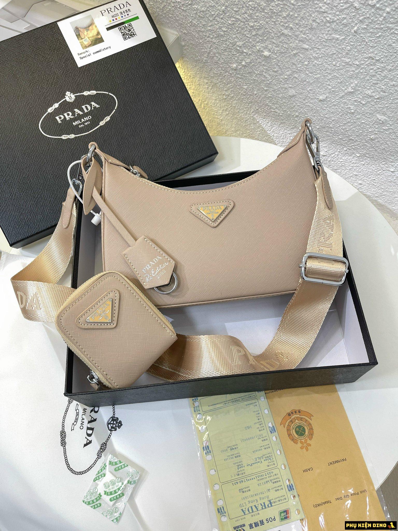 Túi Nữ Prada Saffiano 2005 Cameo Màu Kem 1BH204-NZV-F0MUH-V-V2M 3 Túi Nữ Prada Saffiano 2005 Cameo