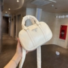 Túi Nữ Prada Small Antique Bag Black Cream White 1BB098 16 Túi Nữ Prada Small Antique Bag Cream White