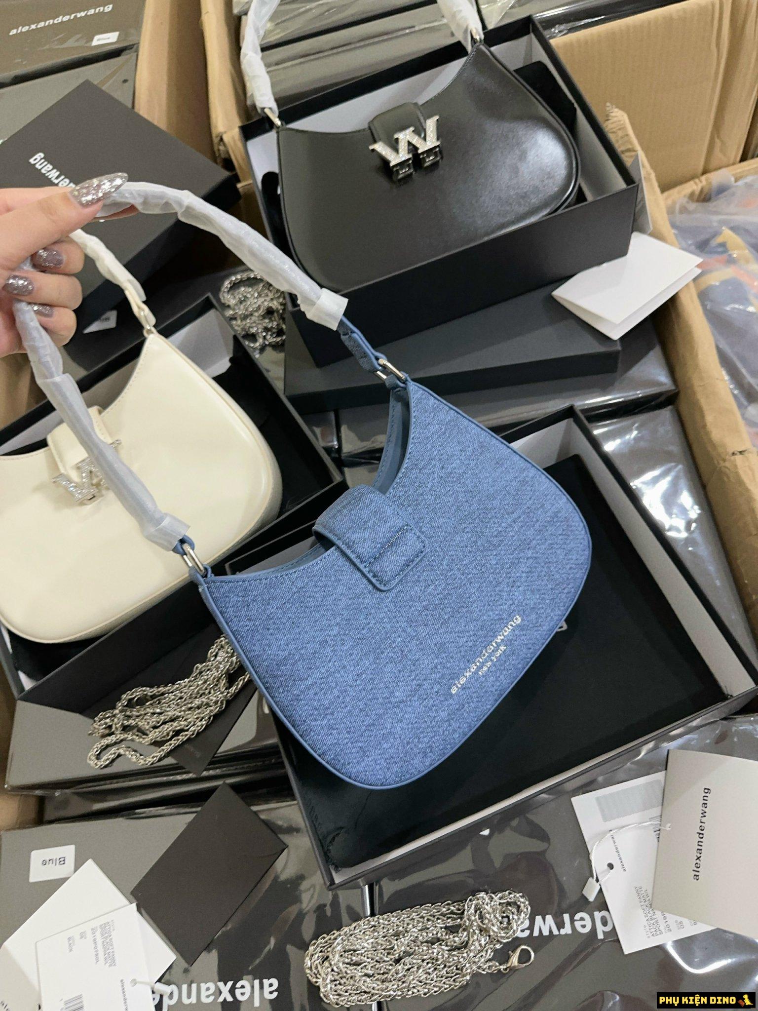Túi Nữ Alexander Wang W Legacy Small Hobo Denim Blue 20223R02T486 7 Túi Nữ Wang W Denim Blue