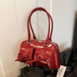 Túi Quảng Châu Cao Cấp 2 Túi Cột Nơ Màu Đỏ