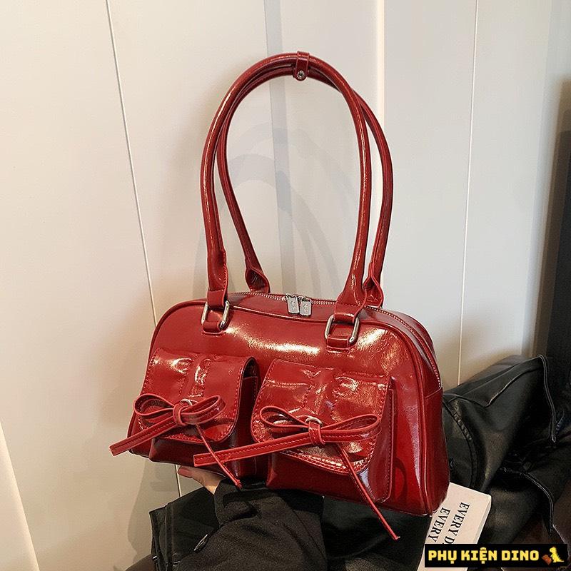 Túi Quảng Châu Cao Cấp 2 Túi Cột Nơ Màu Đỏ 1 Túi Quảng Châu Cao Cấp 2 Túi Cột Nơ Màu Đỏ