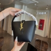 Túi Saint Laurent YSL Le 37 Black White Bucket Mini Size 19 20 Túi Saint Laurent YSL Bucket Mini Size 19 Màu Đen