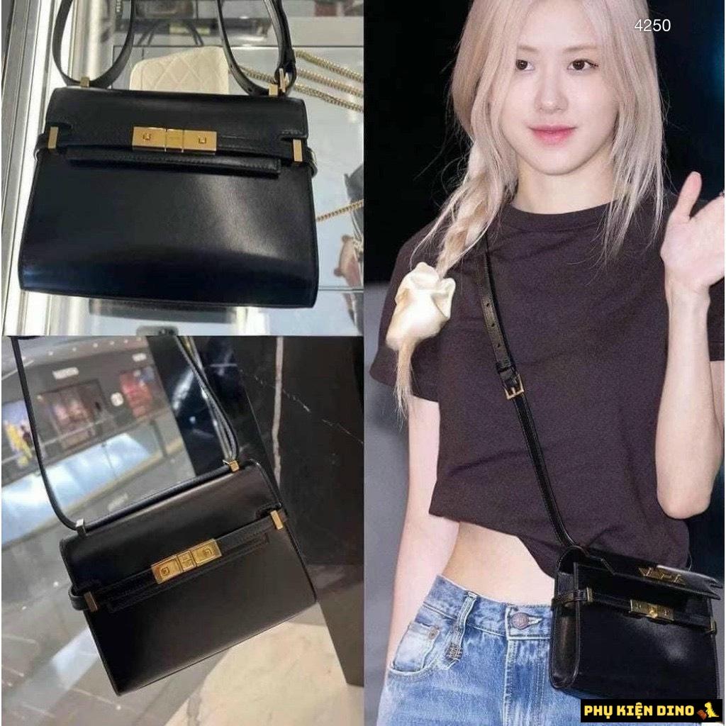 Túi Saint Laurent YSL Manhattan Small Crossbaby Bag Black White Yellow 12 Túi Saint Laurent YSL Manhattan Rose