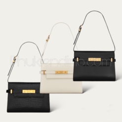 Túi Saint Laurent YSL Manhattan Small Crossbaby Bag Black White Yellow