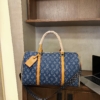 Túi Trống Du Lịch LV Louis Vuitton Size To Xanh Denim 9 Túi Trống Du lịch Louis Vuitton LV Denim Size 50