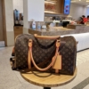 Túi Trống Du Lịch Louis Vuitton LV Monogram Nâu Size 50 17 Túi Trống Du Lịch Louis Vuitton LV Monogram Brown