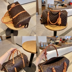 Túi Trống Du Lịch Louis Vuitton LV Monogram Nâu Size 50