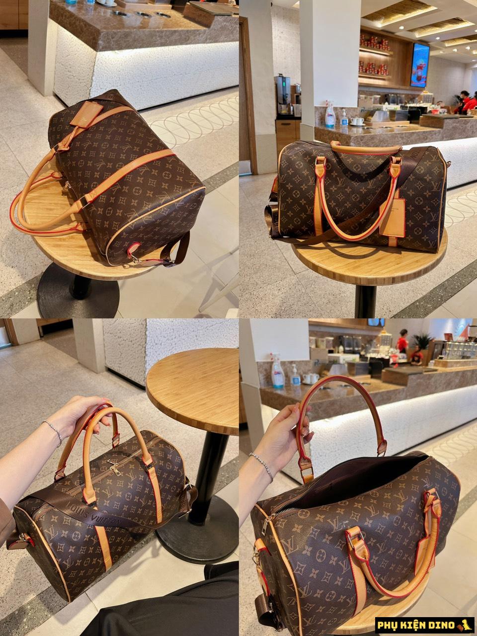 Túi Trống Du Lịch Louis Vuitton LV Monogram Nâu Size 50 1 Túi Trống Du Lịch Louis Vuitton LV Monogram Nâu Size 50