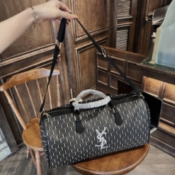 Túi Trống Du Lịch YSL Size To 50 Màu Đen Trắng