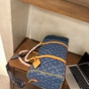 Túi Trống Du Lịch LV Louis Vuitton Size To Xanh Denim 15 Túi Trống LV Xanh Denim