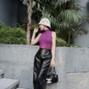 Túi Trống Xách Tay Chanel Logo 1 Bên 2 Màu Đen Trắng 17 Túi Trống Xách Tay Chanel Logo 1 Bên 2 Màu Đen