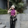 Túi Trống Xách Tay Chanel Logo 1 Bên 2 Màu Đen Trắng 18 Túi Trống Xách Tay Chanel Logo 1 Bên 2 Màu Đen Trắng