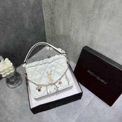 Túi Xách Đeo Vai YSL White Màu Trắng Dây Charm