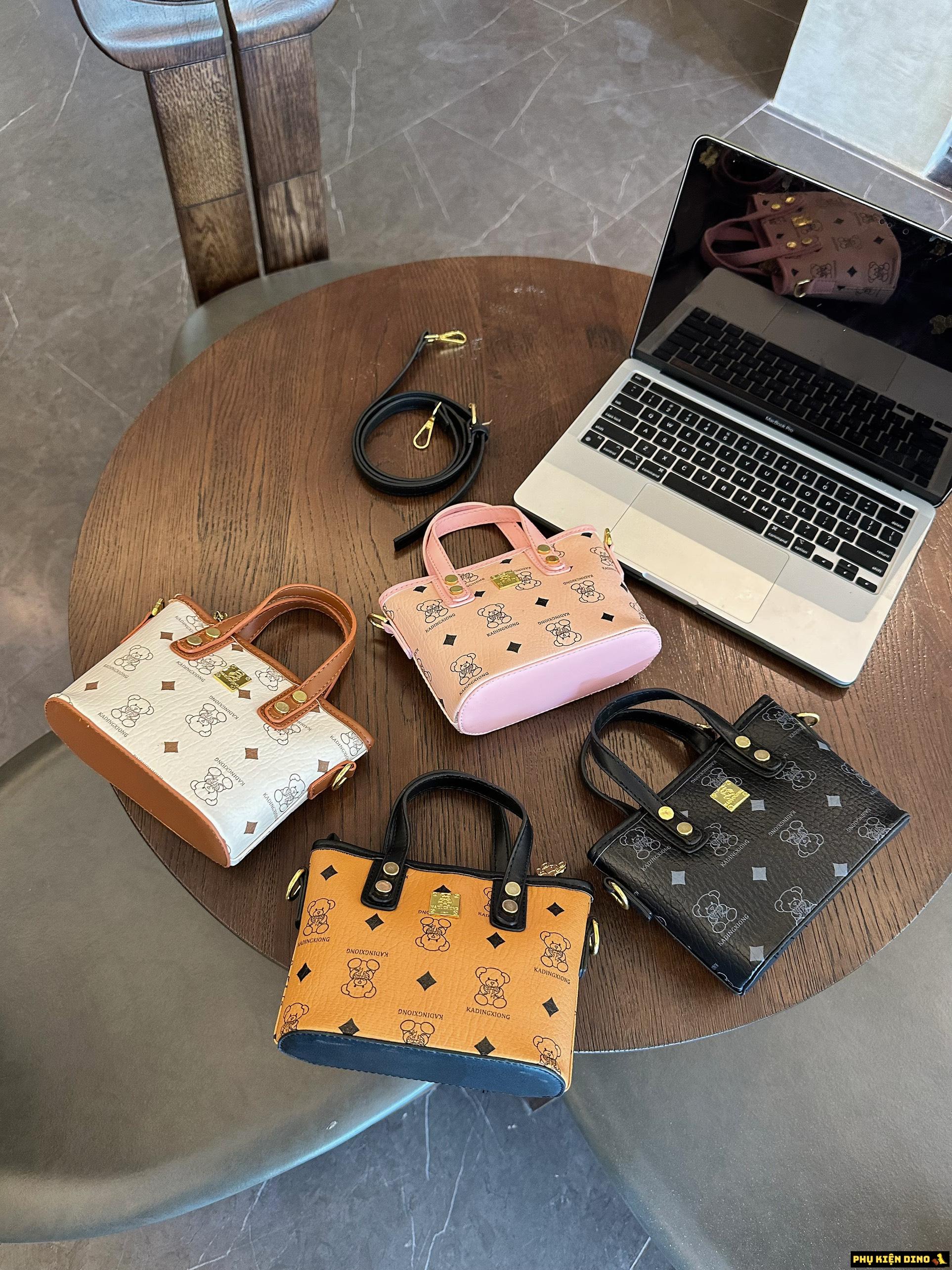 Túi Xách Gấu Có Khóa Kéo Nhiều Màu 8 Túi Xách Gấu Có Khóa Kéo 4 Màu