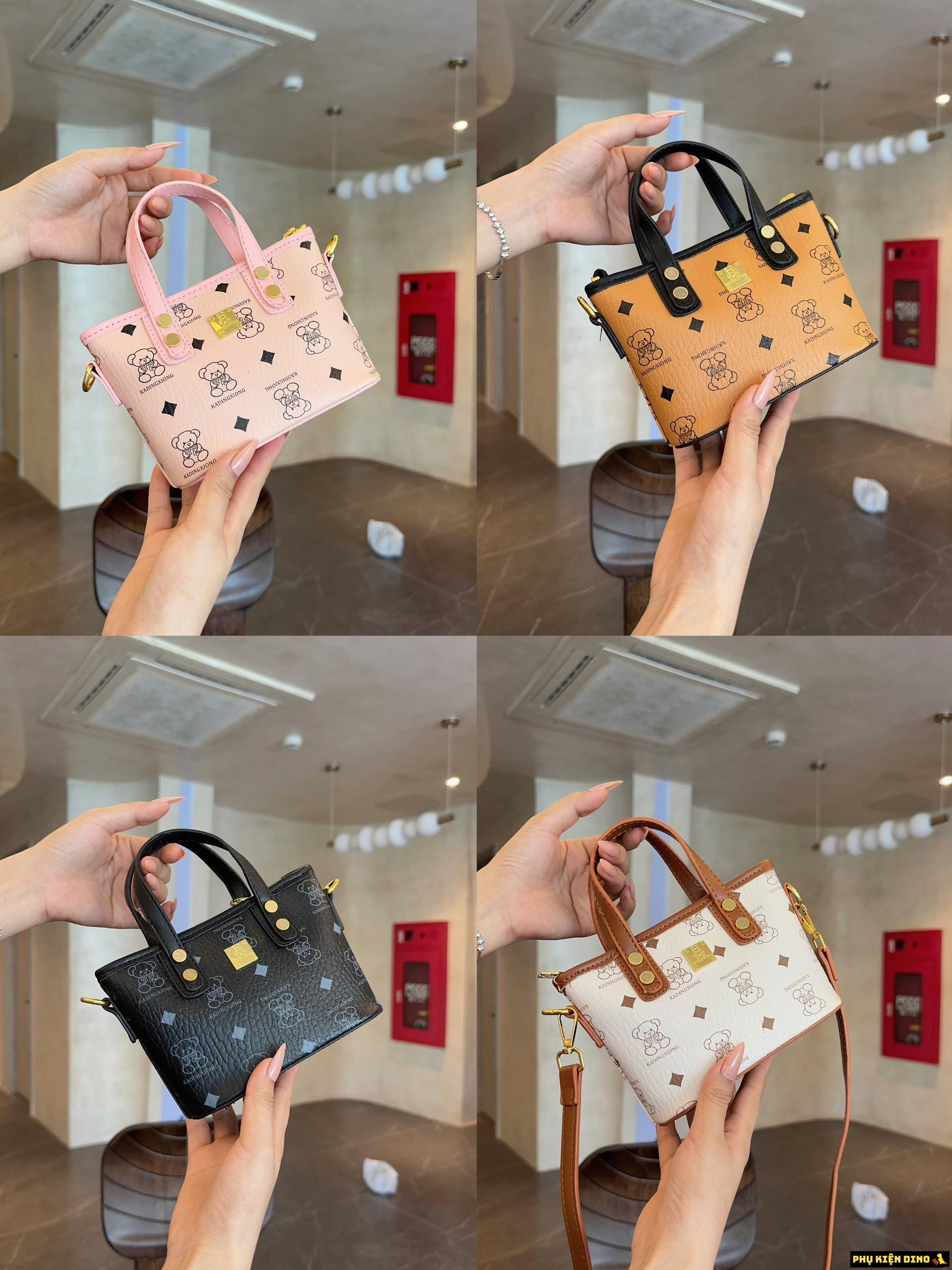 Túi Xách Gấu Có Khóa Kéo Nhiều Màu 1 Túi Xách Gấu Có Khóa Kéo Nhiều Màu