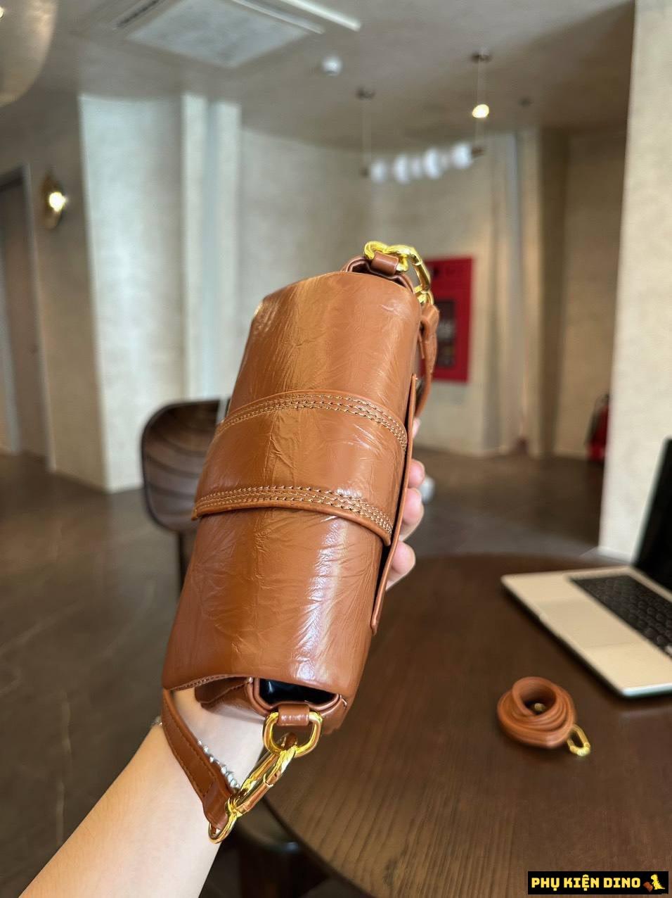 Túi Xách Tay Nữ Jacquemus Le Grand Bambino Đen Nâu Kem 7 Túi Xách Jacquemus Le Grand Bambino Size 21 Brown