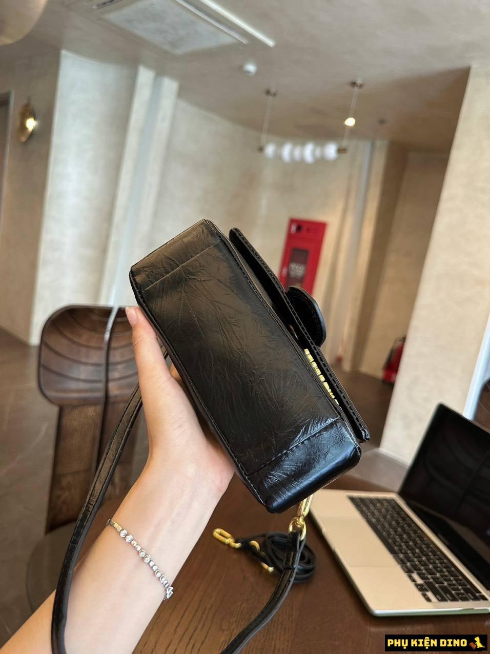 Túi Xách Tay Nữ Jacquemus Le Grand Bambino Đen Nâu Kem 5 Túi Xách Jacquemus Le Grand Bambino Size 21 Màu Đen