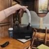Túi Xách Jacquemus Mini Le Chiquito Moyen Boucle Trắng Đen 9 Túi Xách Jacquemus Mini Le Chiquito Moyen Boucle Màu Đen