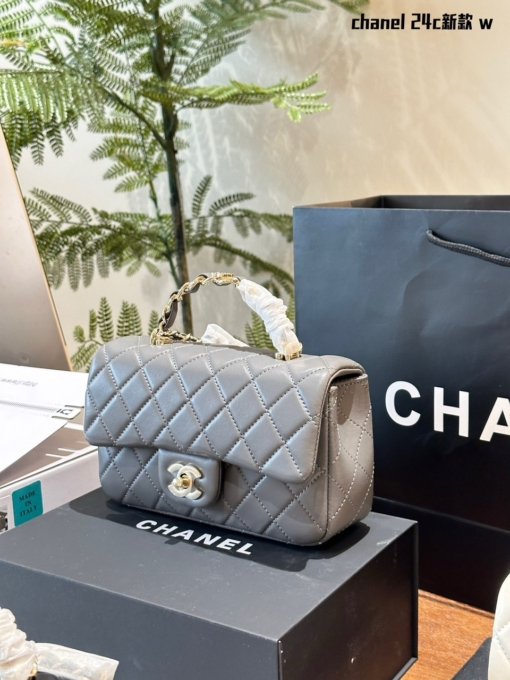 Túi Xách Nữ Chanel CC Mini Size 20 màu Xám
