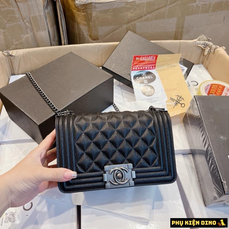 Túi Chanel Ruthenium Finish Metal Black A67085-Y09953-94305 6 Túi Xách Nữ Chanel Size 20 màu Đen Ô Trám