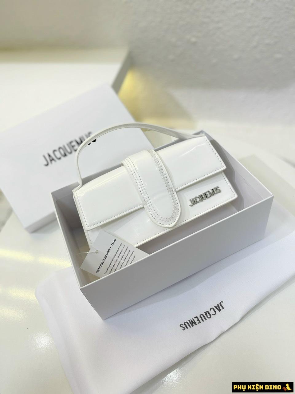 Túi Jacquemus Form Dài Vuông 4 Màu Trắng Đen Đỏ Nâu 5 Túi Xách Nữ Jacquemus Bambino Shoulder Bag màu Trắng