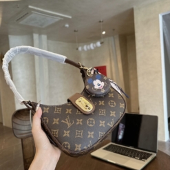 Túi Xách Nữ Louis Vuitton LV Màu Nâu Kèm Gương Mickey