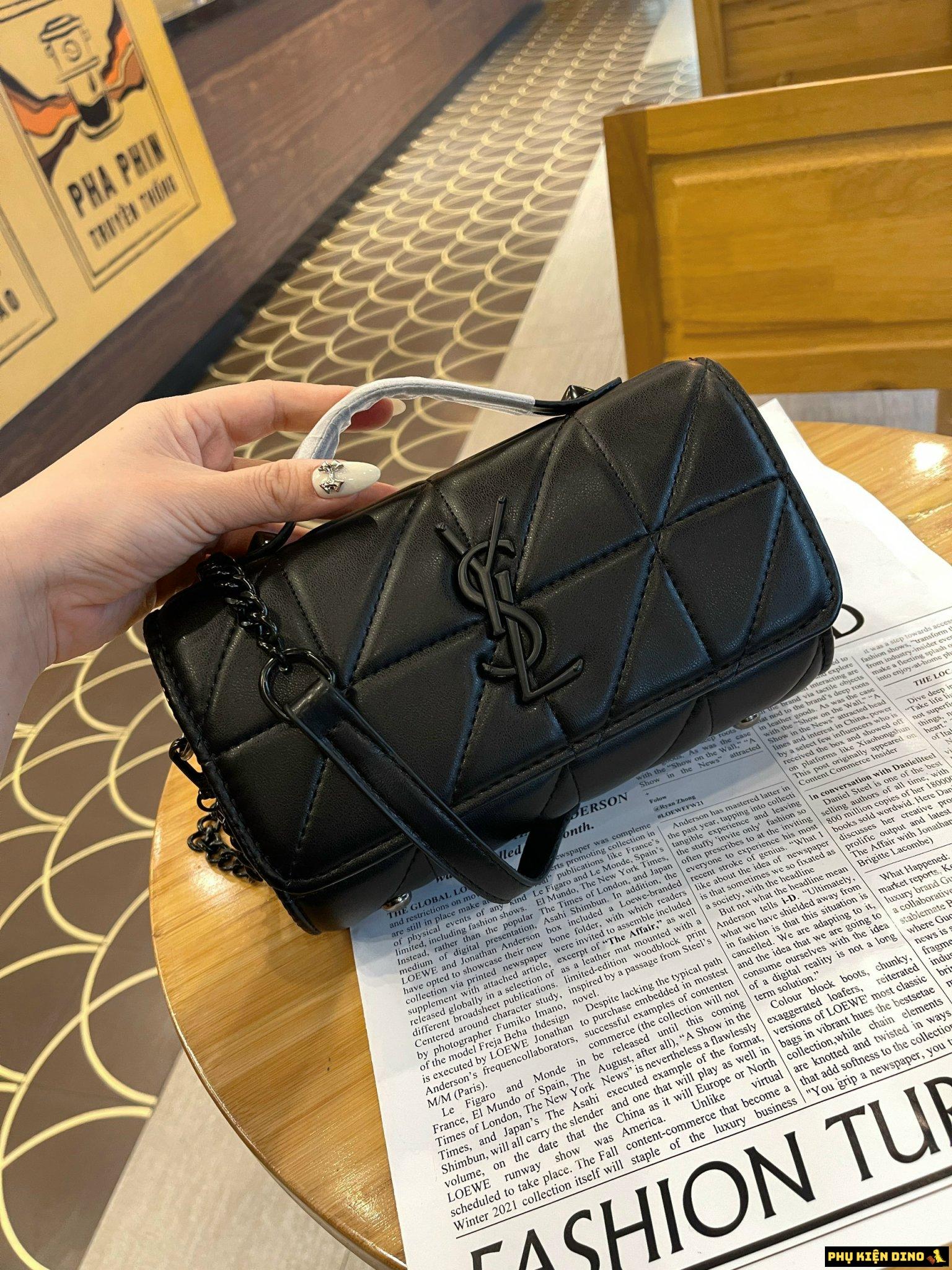 Túi Xách Nữ YSL Saint Laurent Ô Trám Màu Đen 2 Túi Xách Nữ YSL Saint Laurent Ô Trám