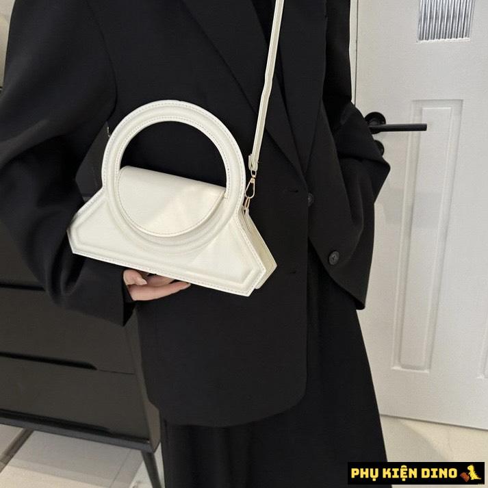 Túi Xách Tay Đeo Chéo Quai Tròn Nội Địa Trung Cao Cấp 5 Túi Xách Tay Đeo Chéo Quai Tròn Nội Địa Trung Cao Cấp Trắng
