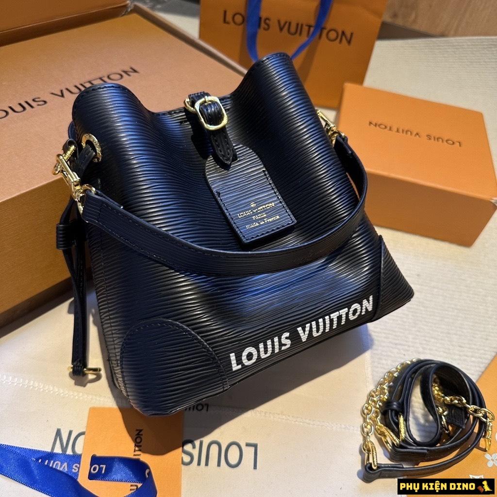 Túi LV Louis Vuitton Leather Neonoe Size 20 Xước Đen Nâu 4 Túi Xách Tay LV Louis Vuitton Size 20 Xước Đen
