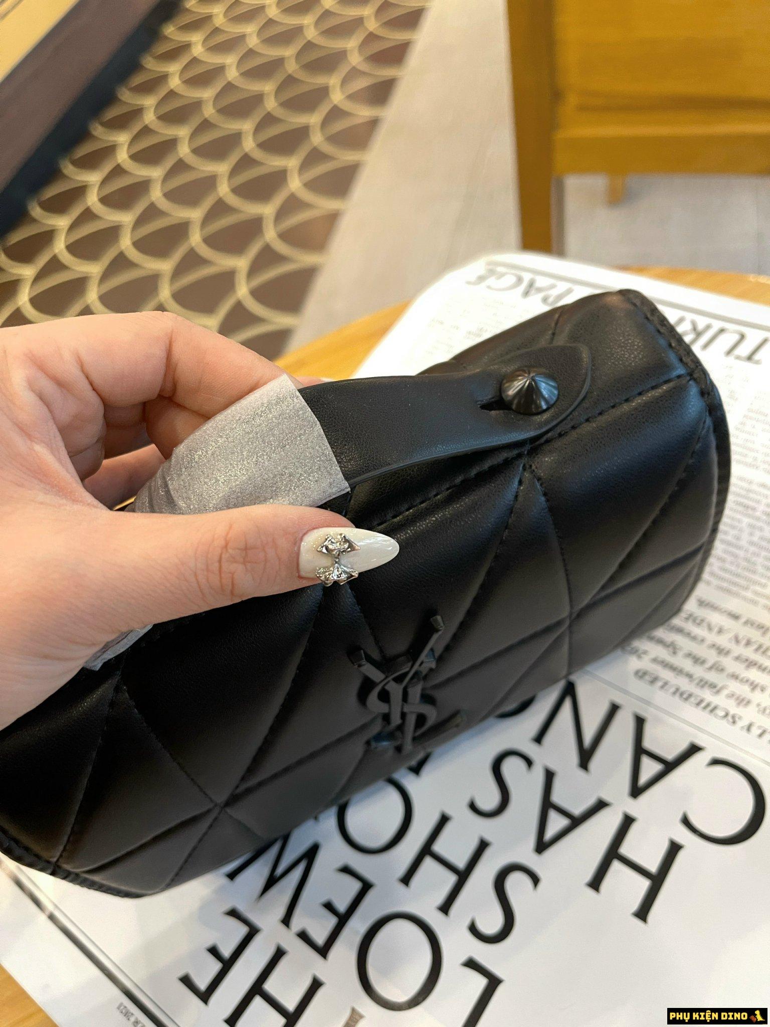 Túi Xách Nữ YSL Saint Laurent Ô Trám Màu Đen 7 Túi YSL Ô Trám Màu Đen